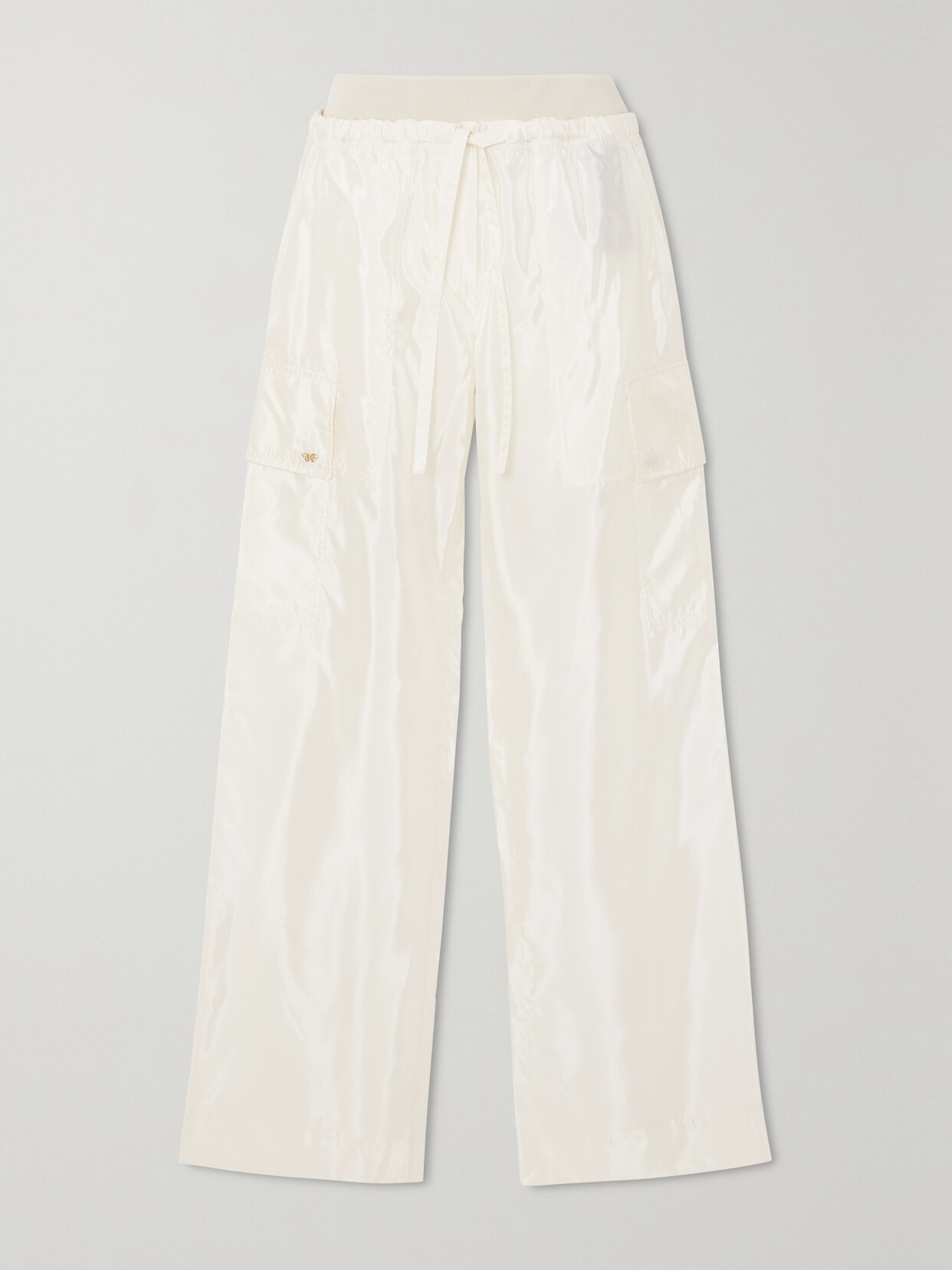 Palm Angels Parachute Shell Track Pants In Off-white