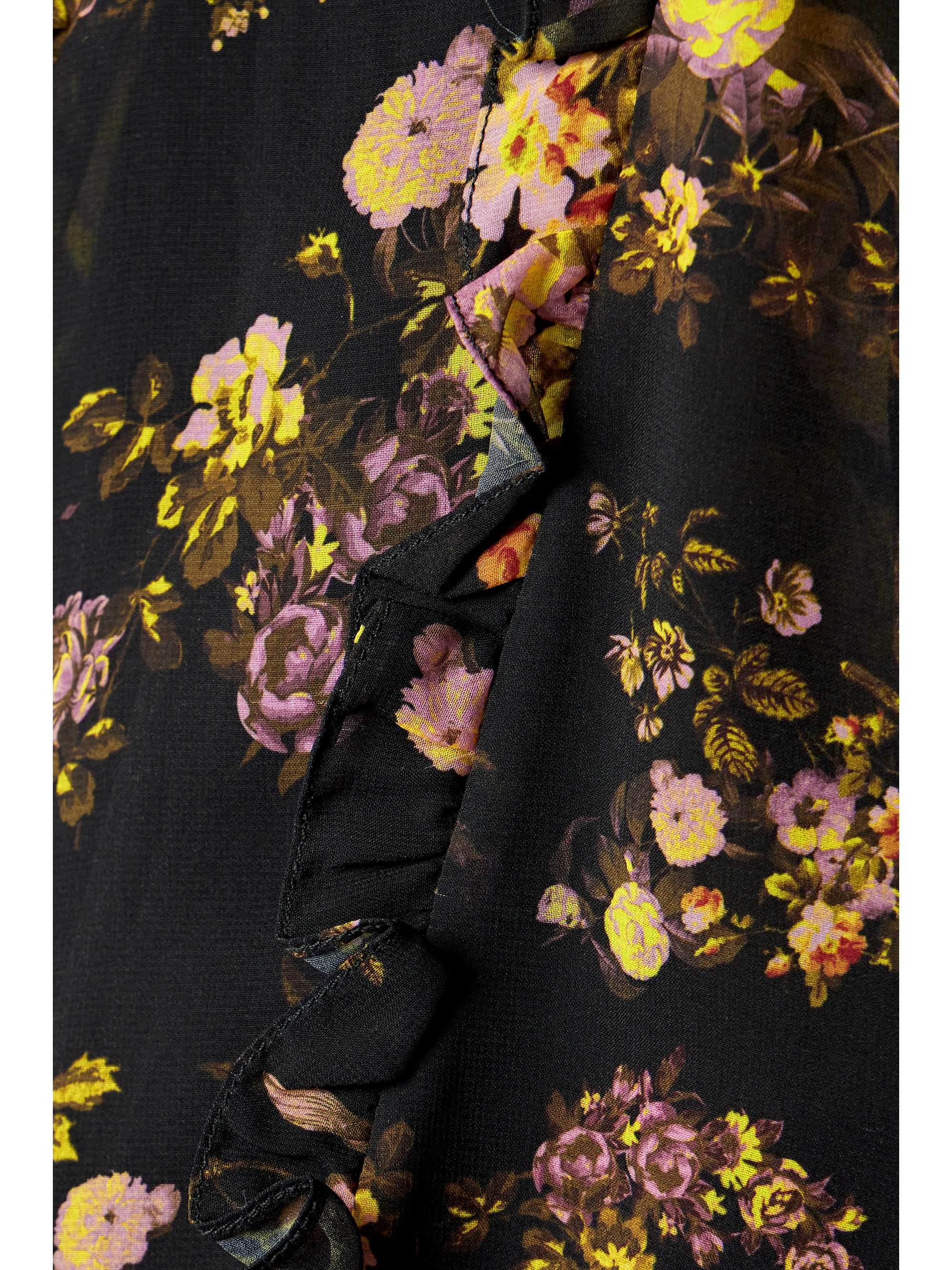 Kika Vargas + NET SUSTAIN Grace ruffled floral-print chiffon maxi dress