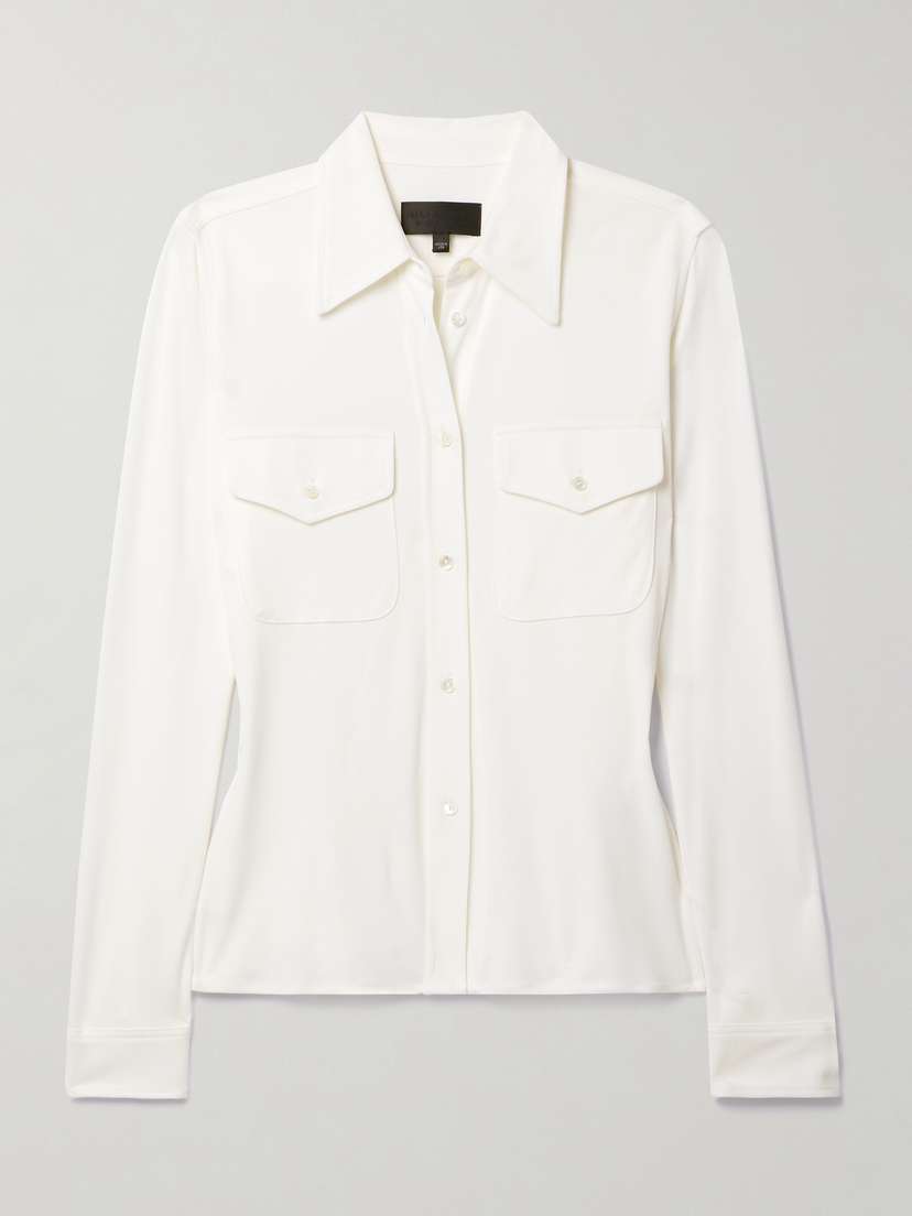 Nili Lotan Aveline Jersey Shirt