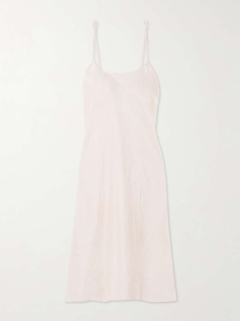 Skin Tay Crinkled Silk-habotai Chemise