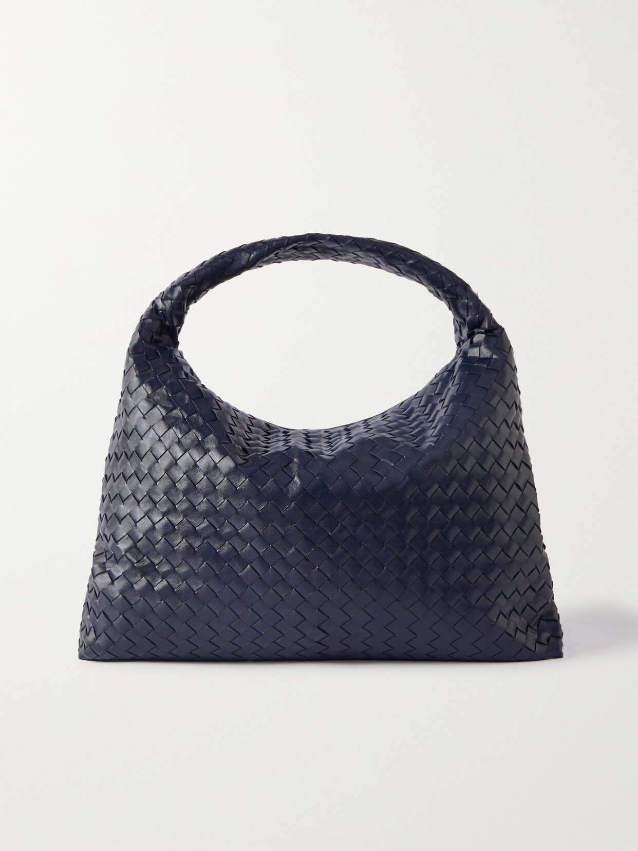 Bottega Veneta - Hop Large Intrecciato Leather Tote - Blue