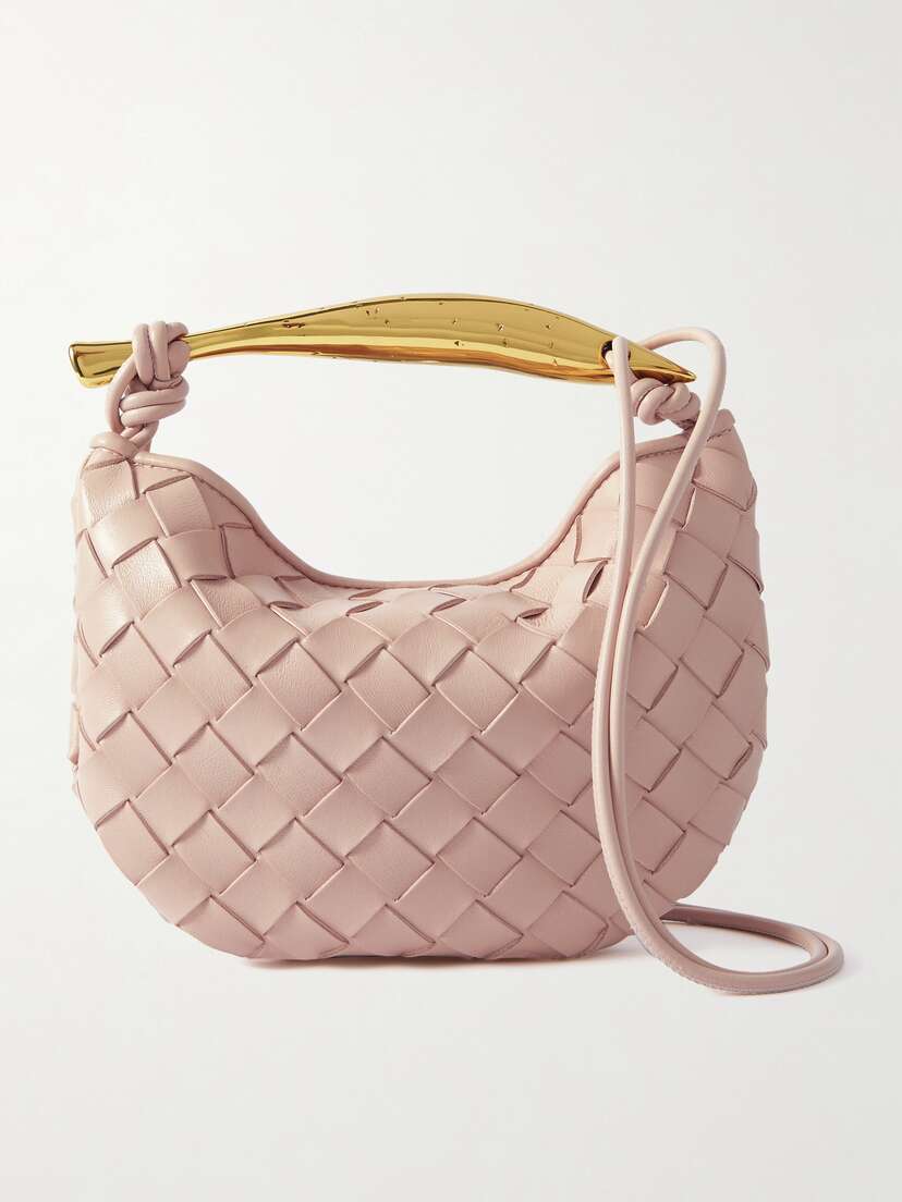 Bottega Veneta Sardine Mini Intrecciato Leather Shoulder Bag
