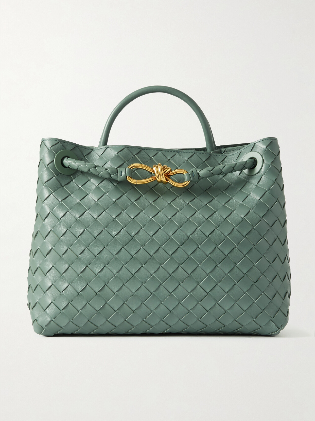 Bottega Veneta - Andiamo Medium Embellished Intrecciato Leather Tote - Green