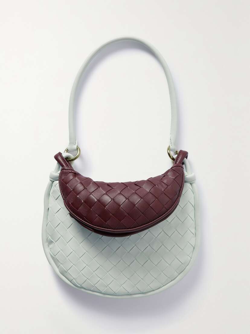 Bottega Veneta Gemelli Small Knotted Intrecciato Leather Shoulder Bag