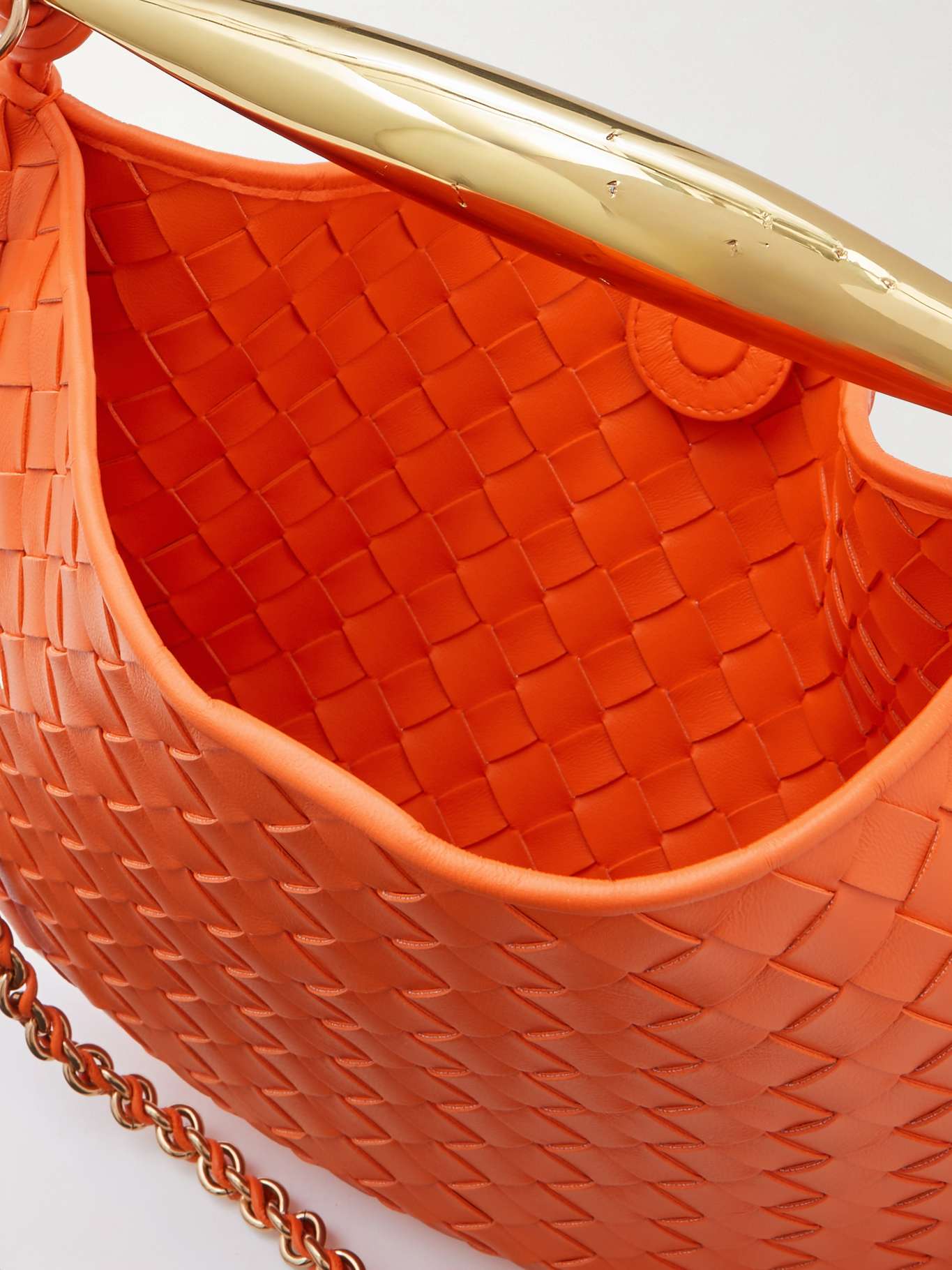 BOTTEGA VENETA Sardine With Chain small intrecciato leather tote | NET ...