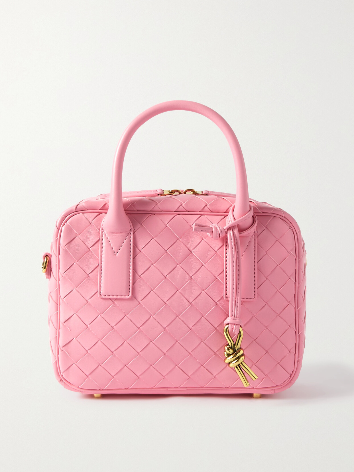 Bottega Veneta - Intrecciato Leather Tote - Pink