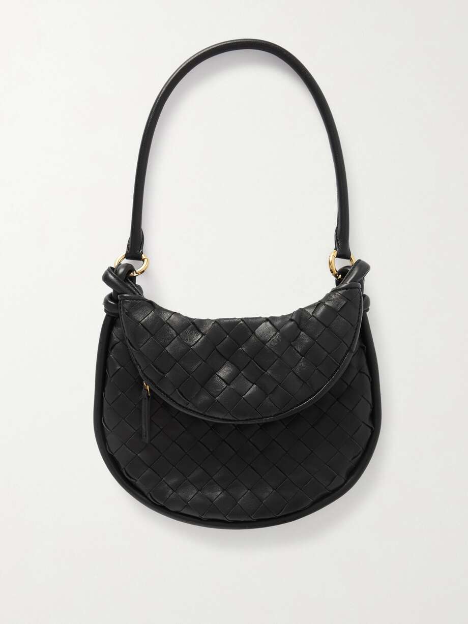net-a-porter.com | Sac porté épaule en cuir intrecciato