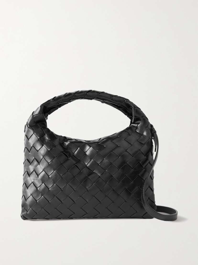 Bottega Veneta Mini Hop Intrecciato Leather Shoulder Bag
