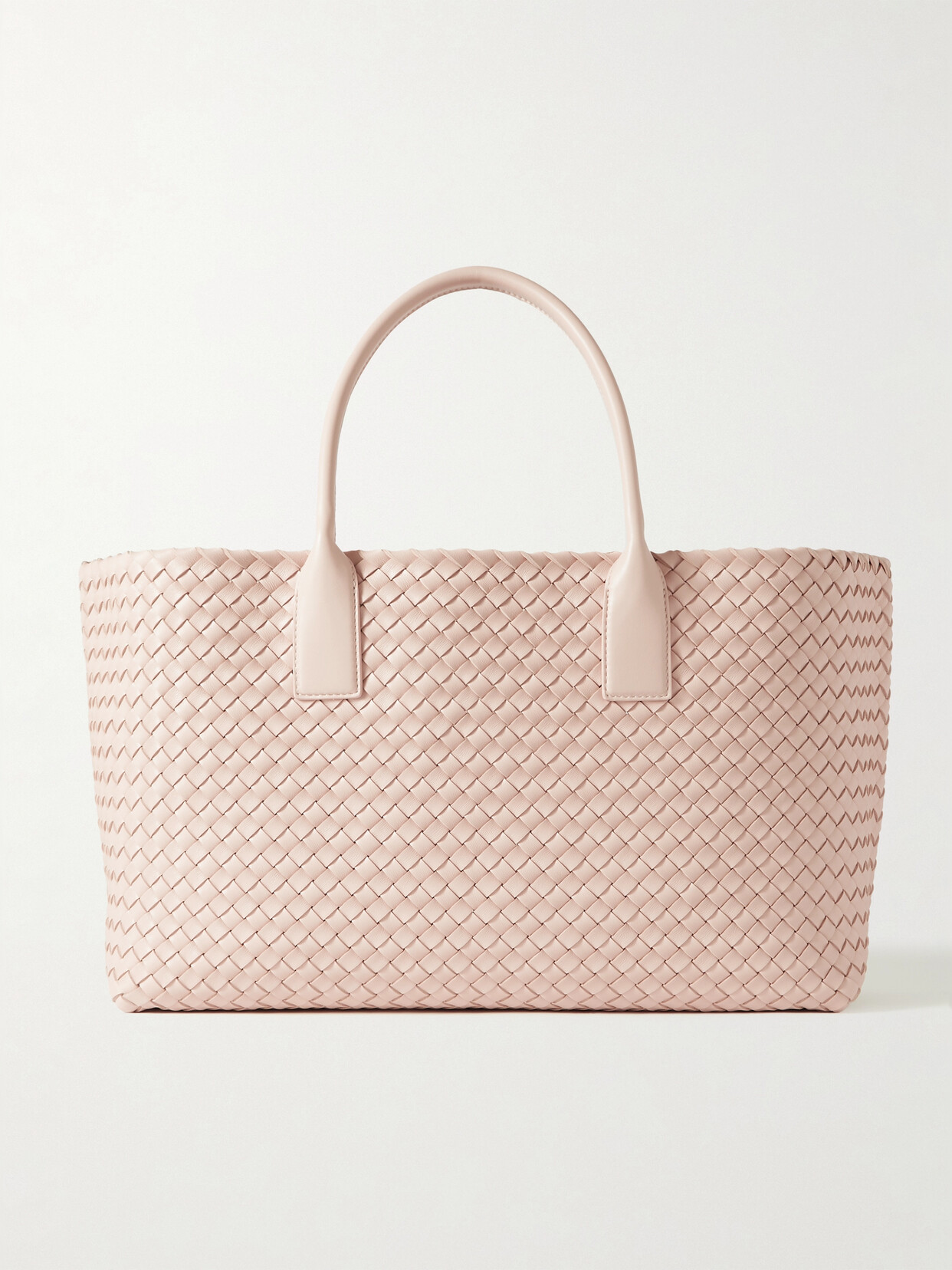 Bottega Veneta Cabat Intrecciato Leather Tote In Pink