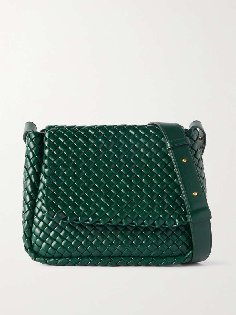 Bottega Veneta Cobble Padded Intrecciato Leather Shoulder Bag