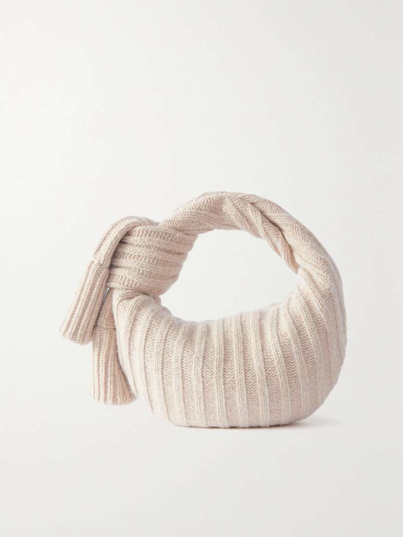 Bottega Veneta Jodie Mini Knotted Ribbed-knit Tote