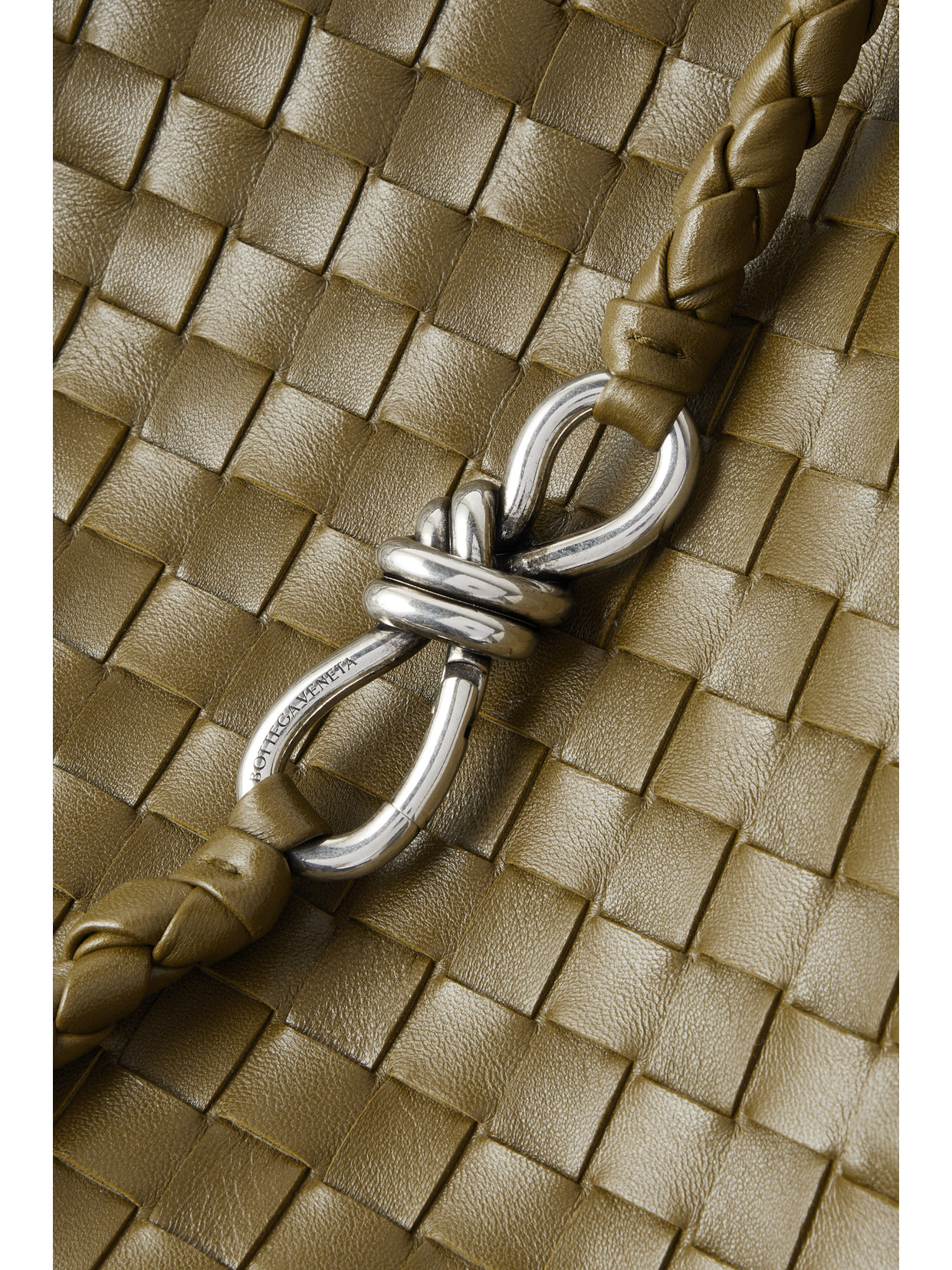 Andiamo Large Intrecciato Leather Tote