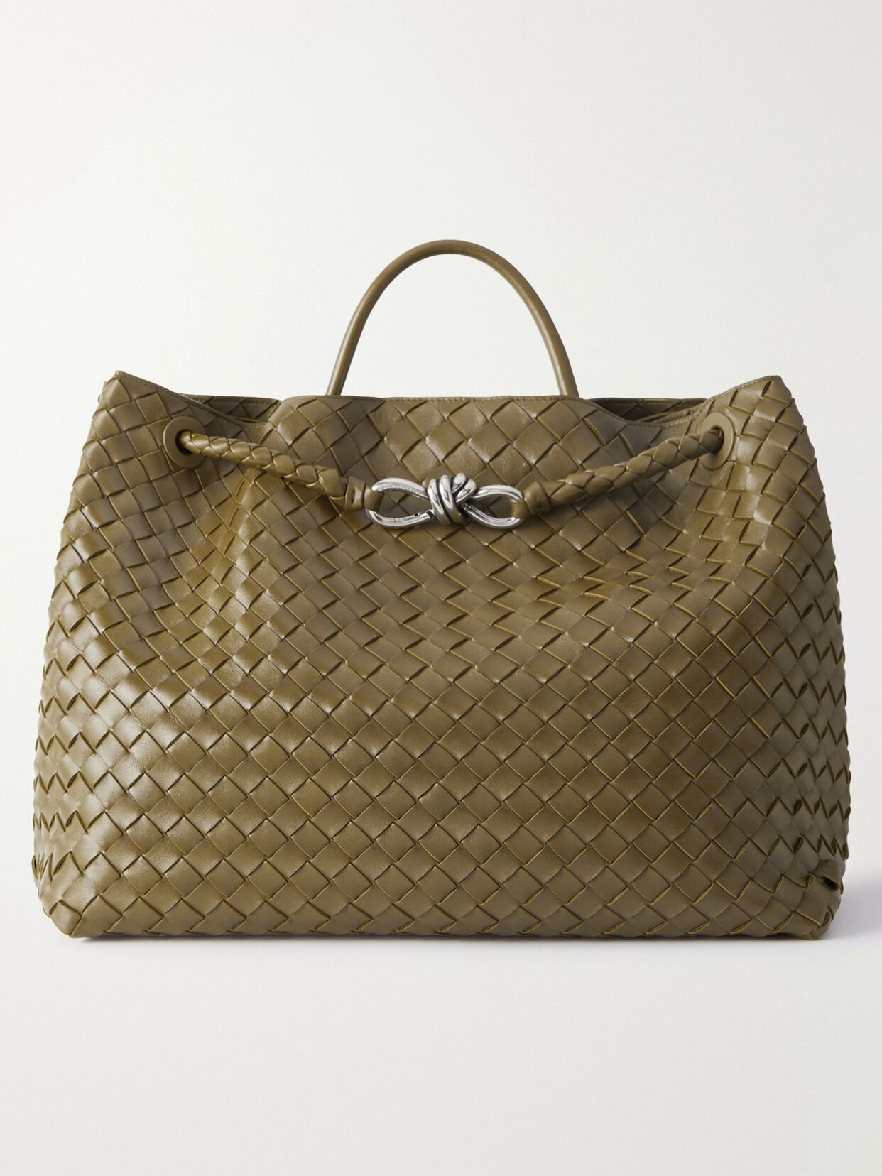Andiamo large Intrecciato leather tote