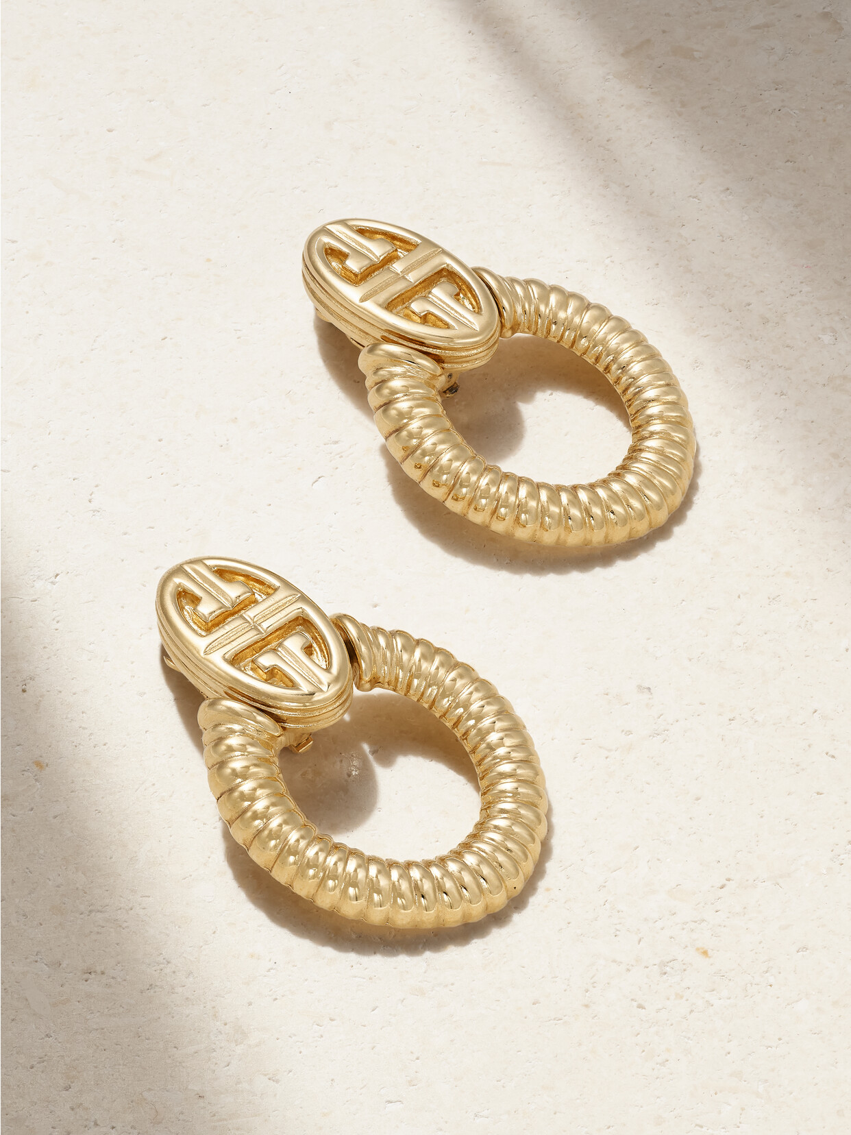 Susan Caplan Vintage - Givenchy Gold-plated Clip Earrings - One size