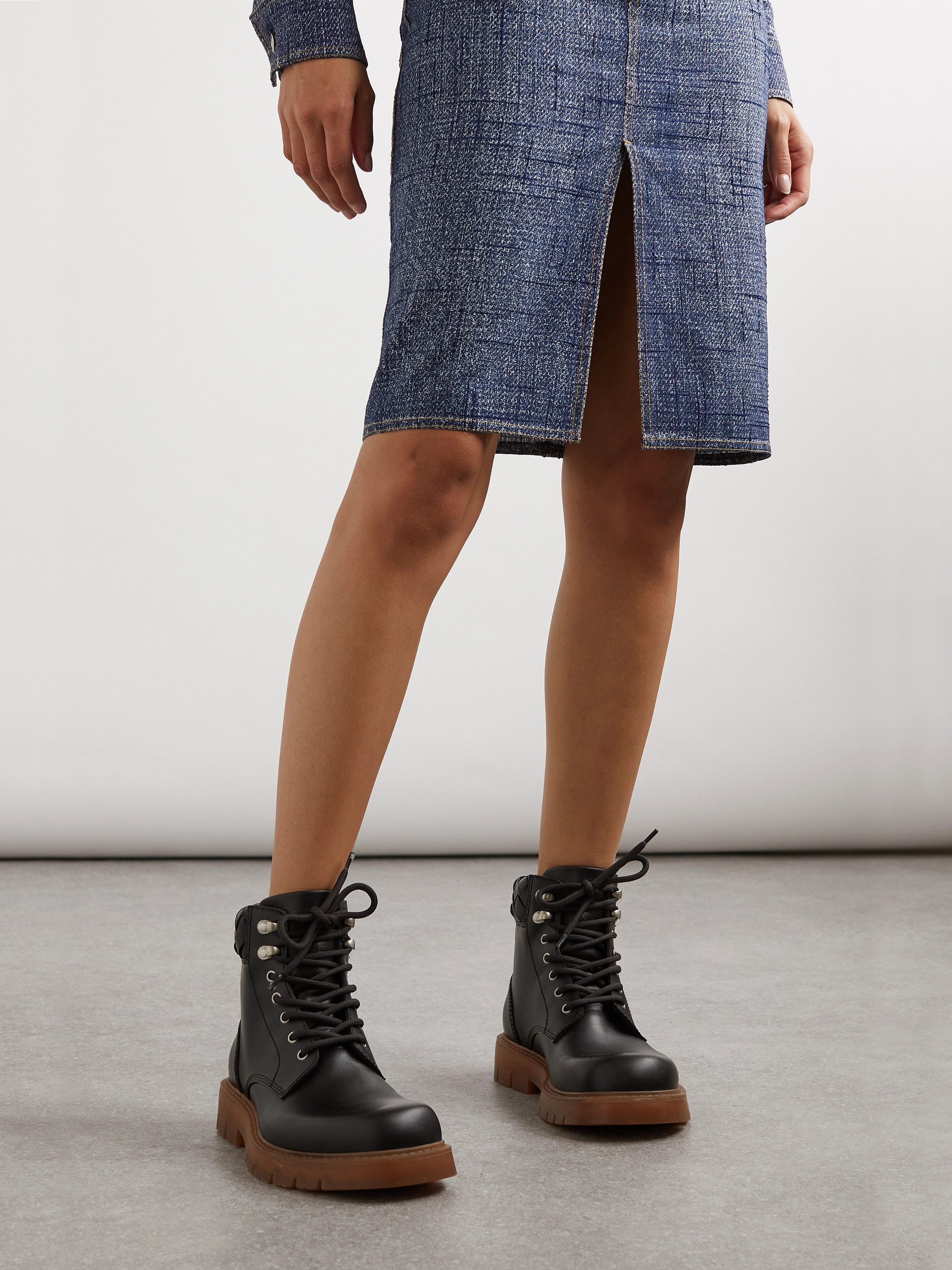 Bottega Veneta - Haddock leather ankle boots | Plush