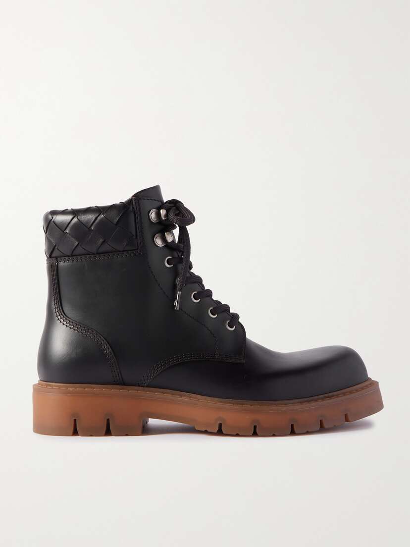 Bottega Veneta Haddock Leather Ankle Boots