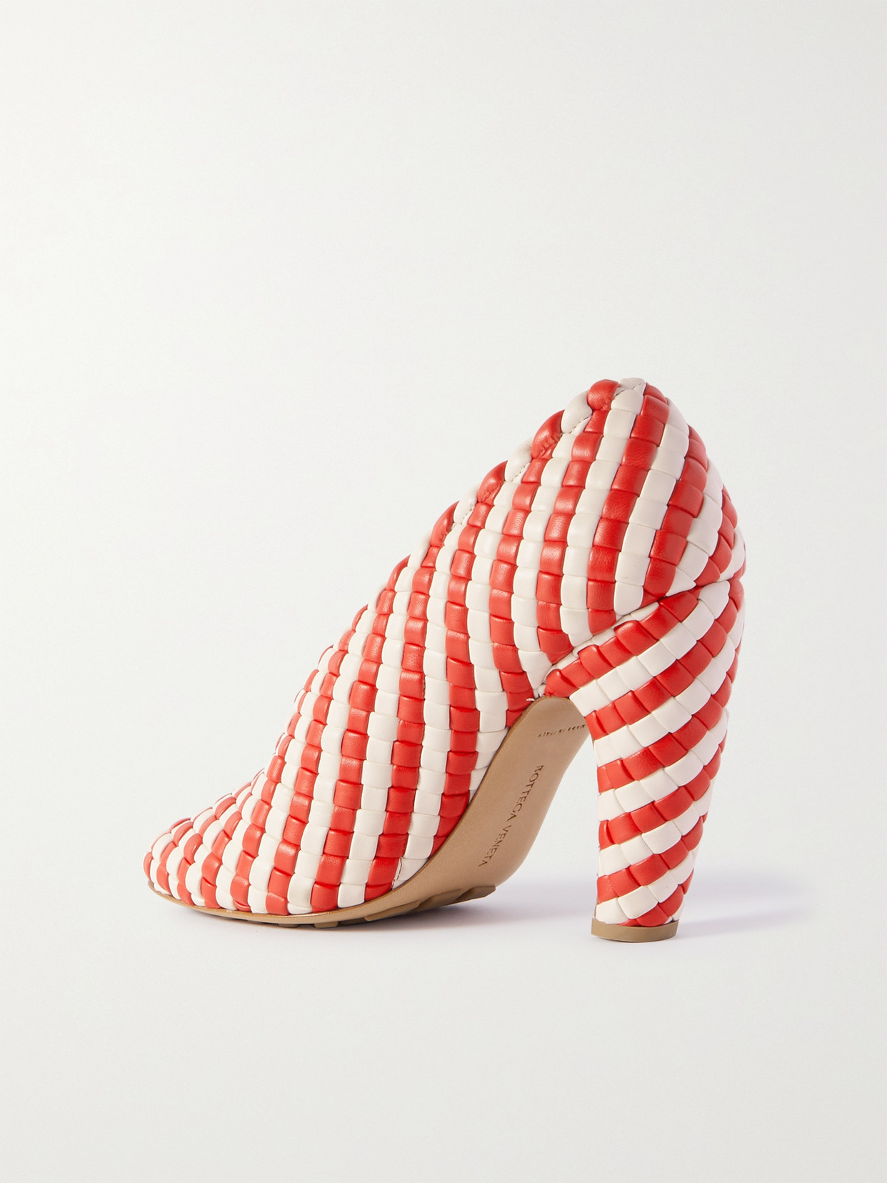 Canalazzo Striped Intrecciato Pumps
