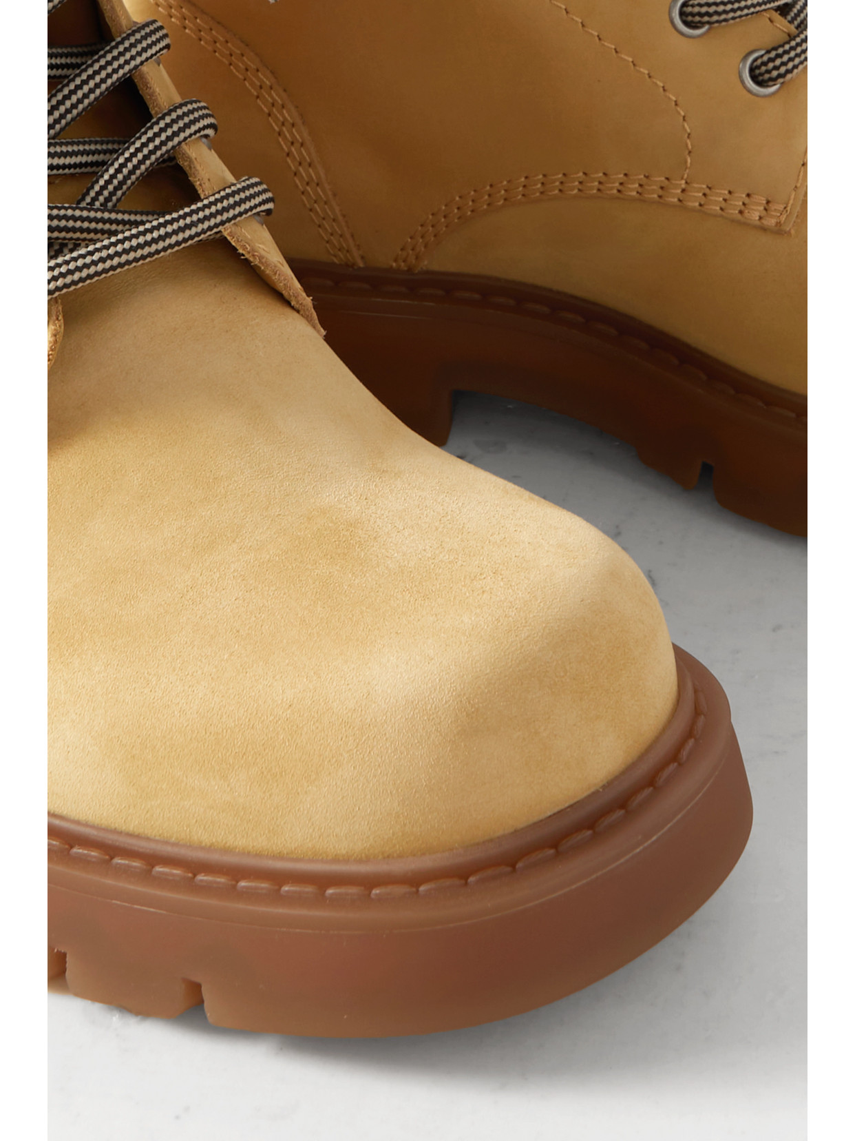 Haddock Intrecciato Leather-Trimmed Nubuck Ankle Boots
