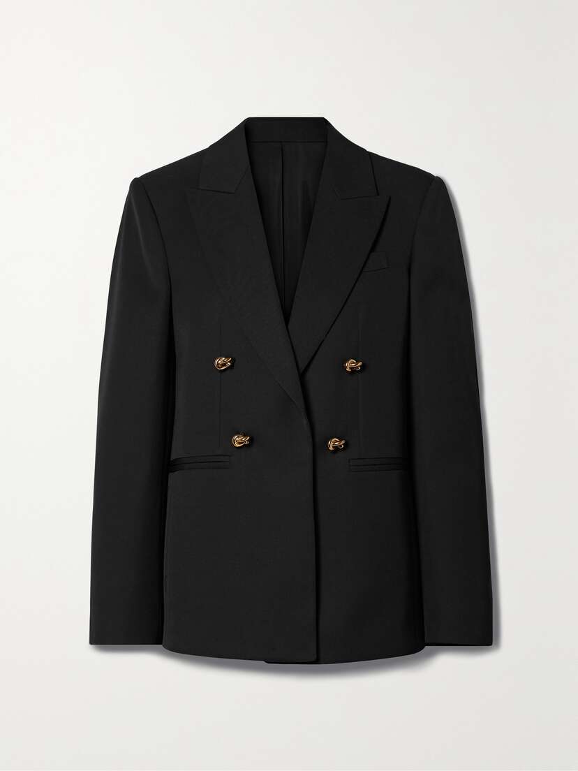 Bottega Veneta Embellished Double-breasted Wool-twill Blazer
