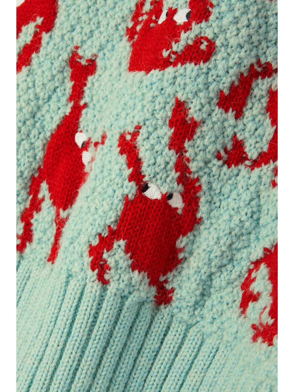 BOTTEGA VENETA JACQUARD-KNIT WOOL SWEATER