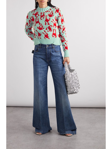Bottega Veneta Jacquard-knit wool sweater