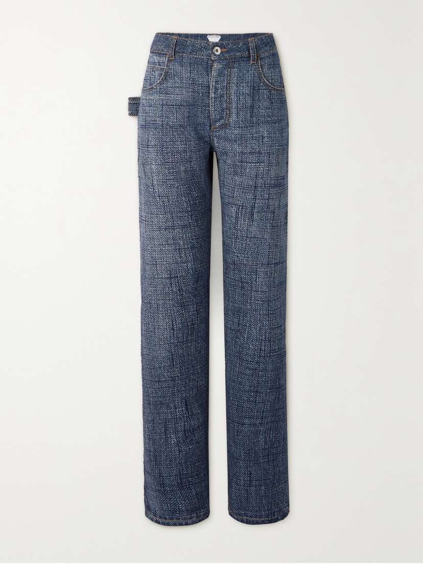 Bottega Veneta Denim-effect Woven Straight-leg Pants