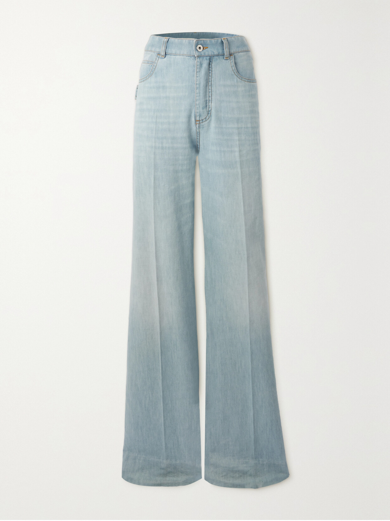 Bottega Veneta High-rise Wide-leg Jeans In Blue