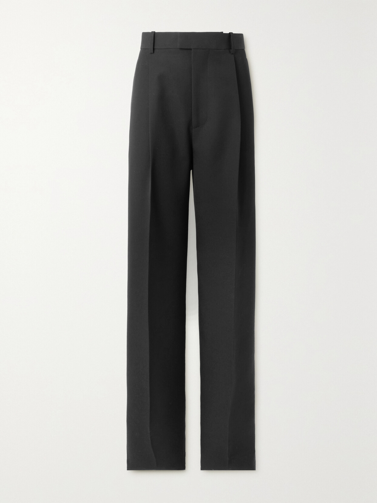 Bottega Veneta - Pleated Wool-twill Pants - Black