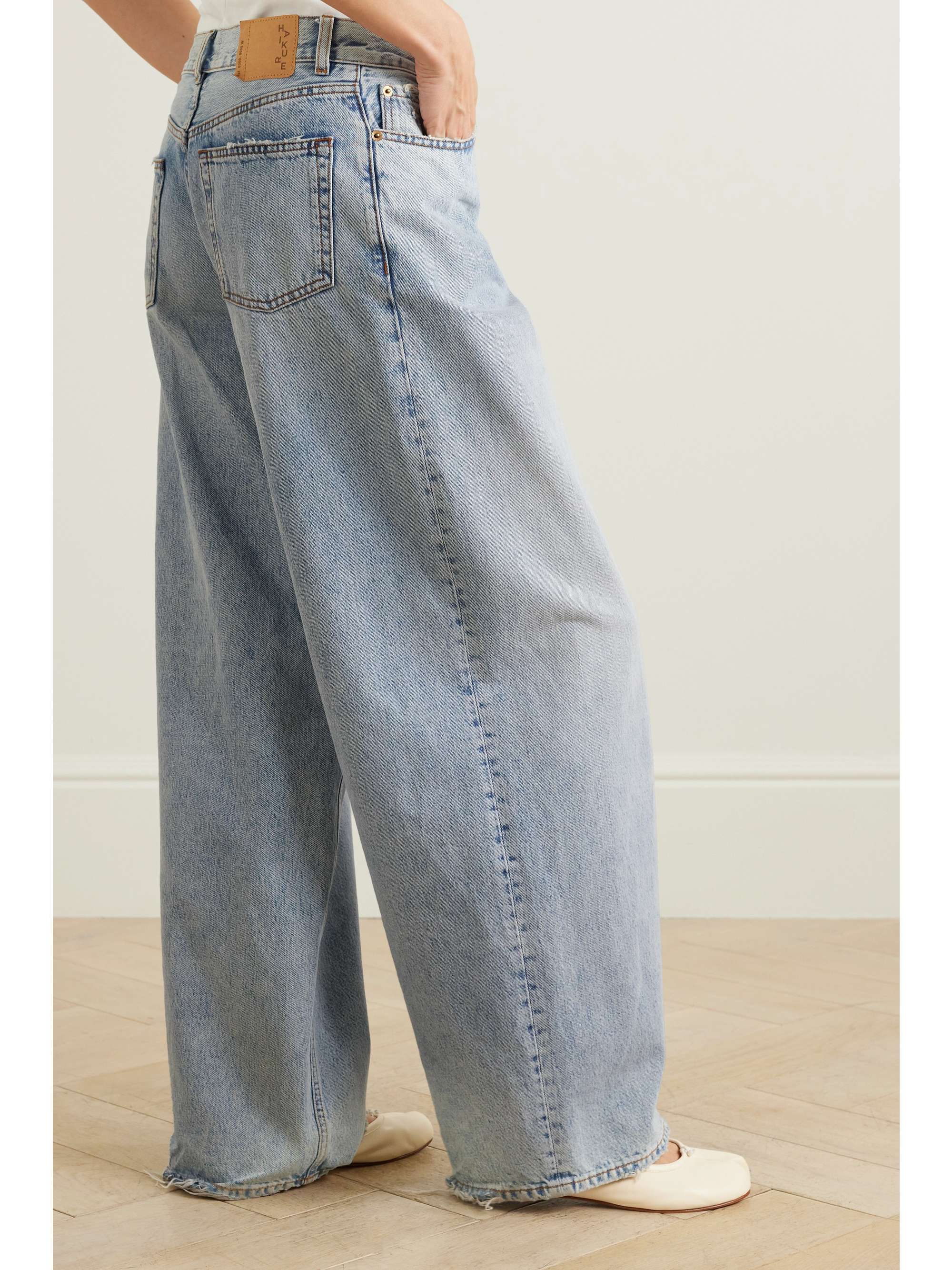 HAIKURE + NET SUSTAIN Bethany mid-rise wide-leg jeans | NET