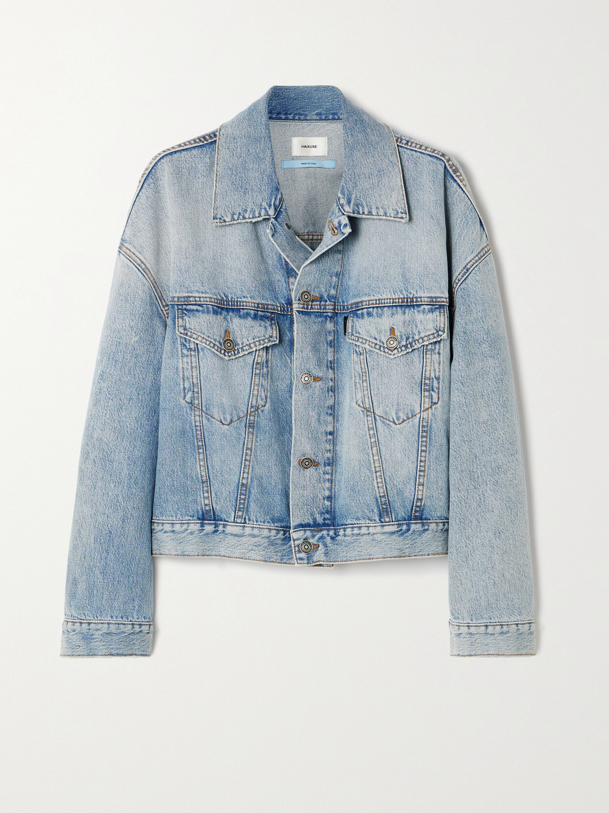 Haikure Spencer Oversized Denim Jacket In Blue