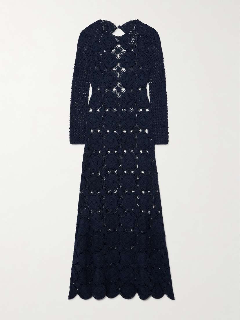 ESCVDO + Net Sustain Jules Crocheted Cotton Maxi Dress