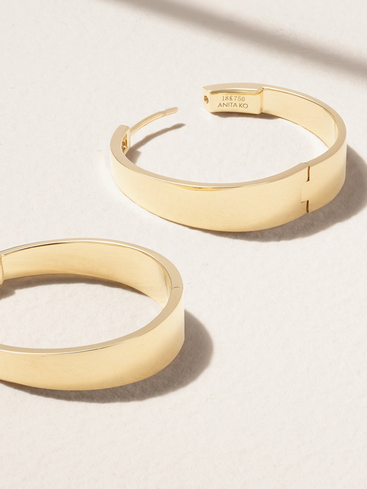 Anita Ko Large Meryl 18-karat Gold Hoop Earrings In Gold