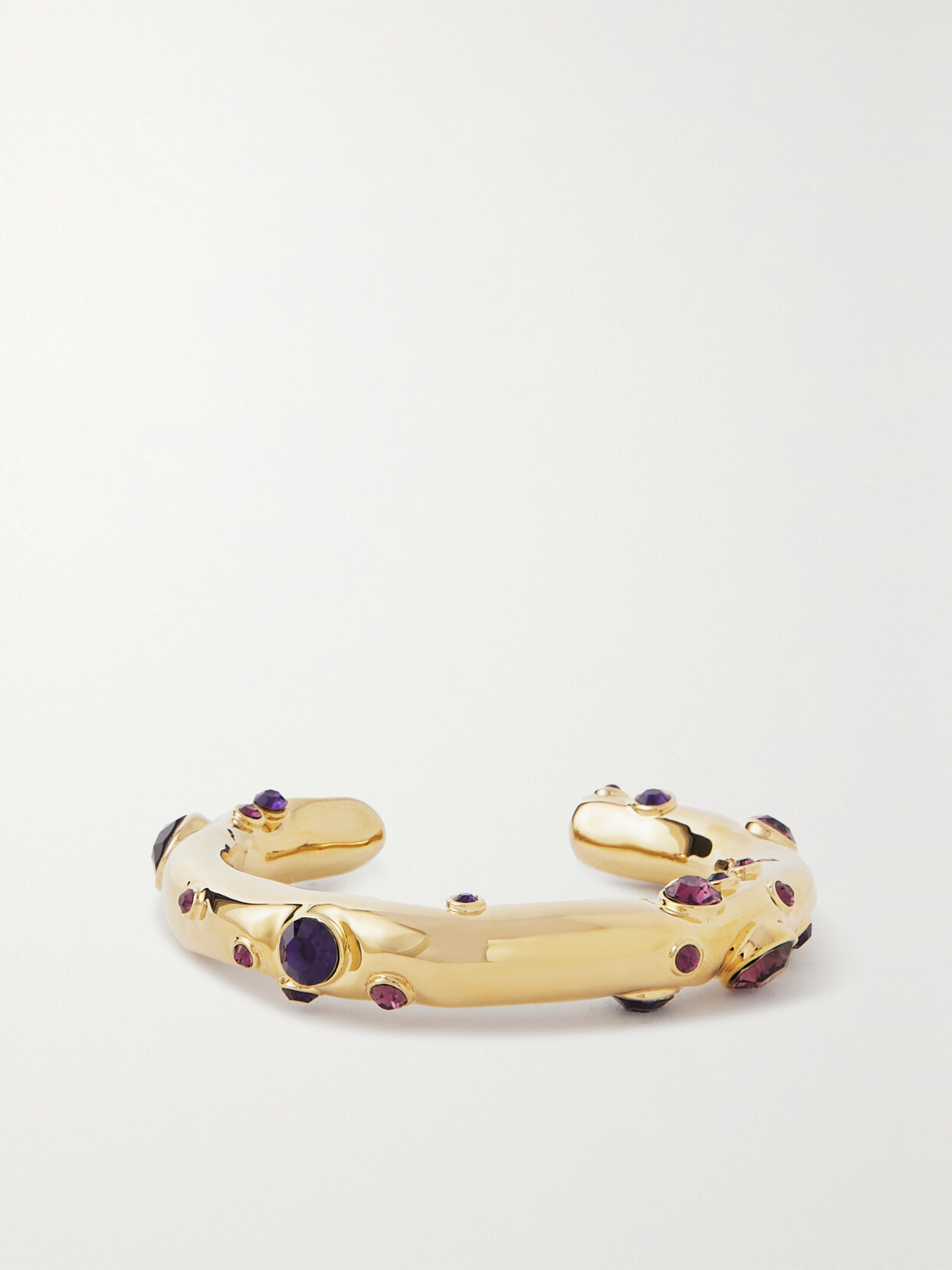 Dries Van Noten - Gold-tone Crystal Cuff - M