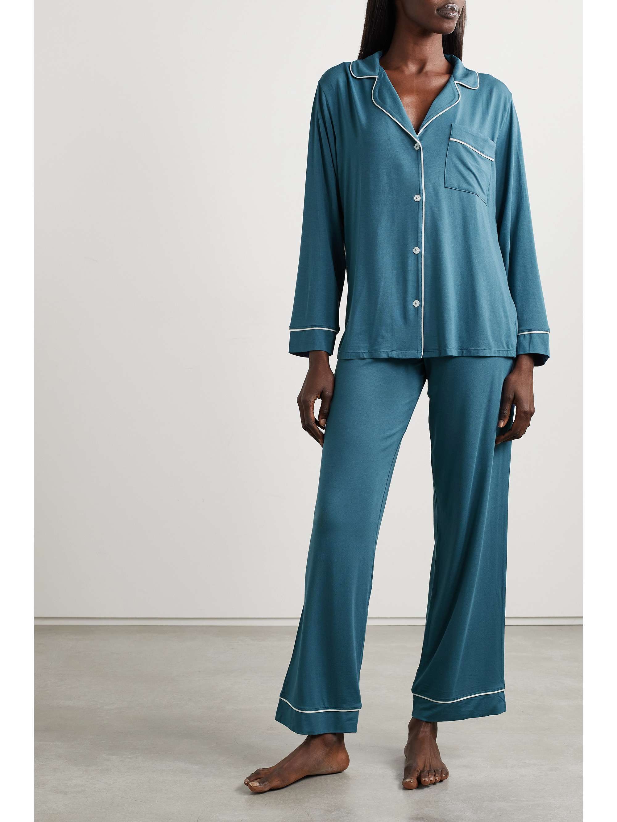 + NET SUSTAIN Gisele stretch-TENCEL™ modal pajama set