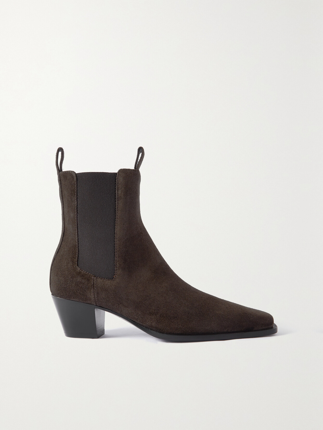 TOTEME - The City Suede Ankle Boots - Brown