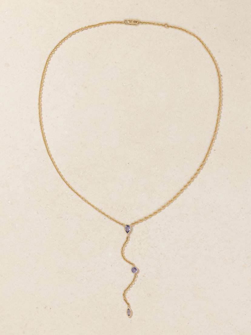 42 SUNS 14-karat Gold Tanzanite Necklace