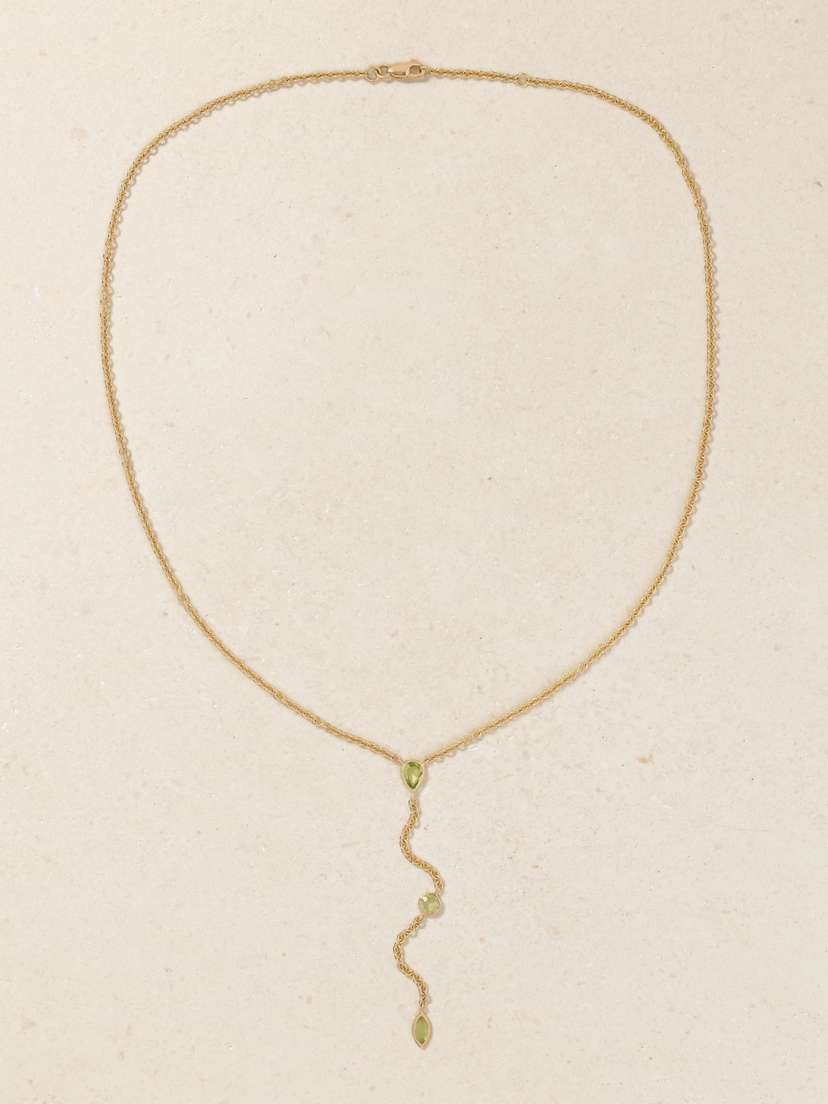 42 SUNS 14-karat Gold Peridot Necklace