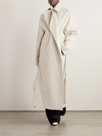 Marie Adam-leenaerdt Belted cotton-blend gabardine trench coat