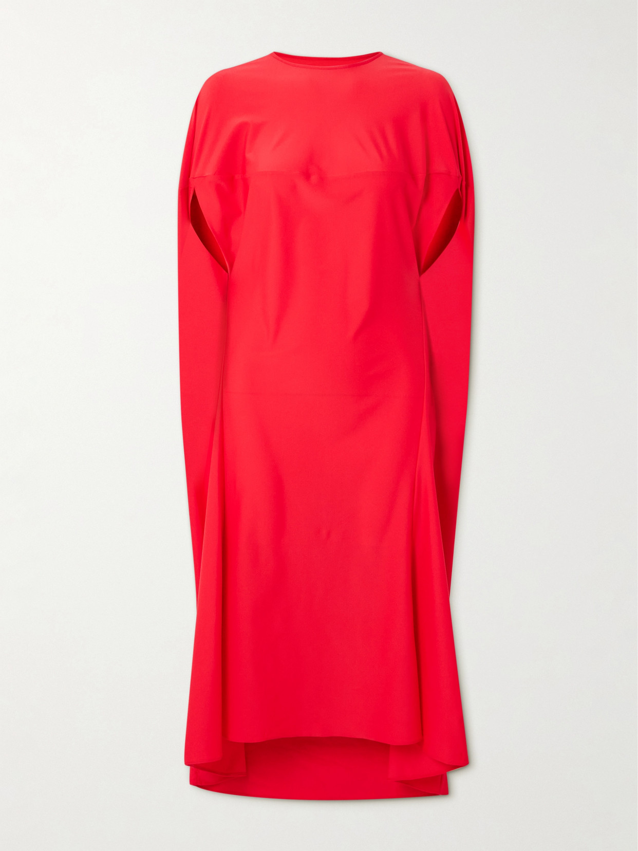 Marie Adam-Leenaerdt Cape-effect Stretch-jersey Midi Dress - Red
