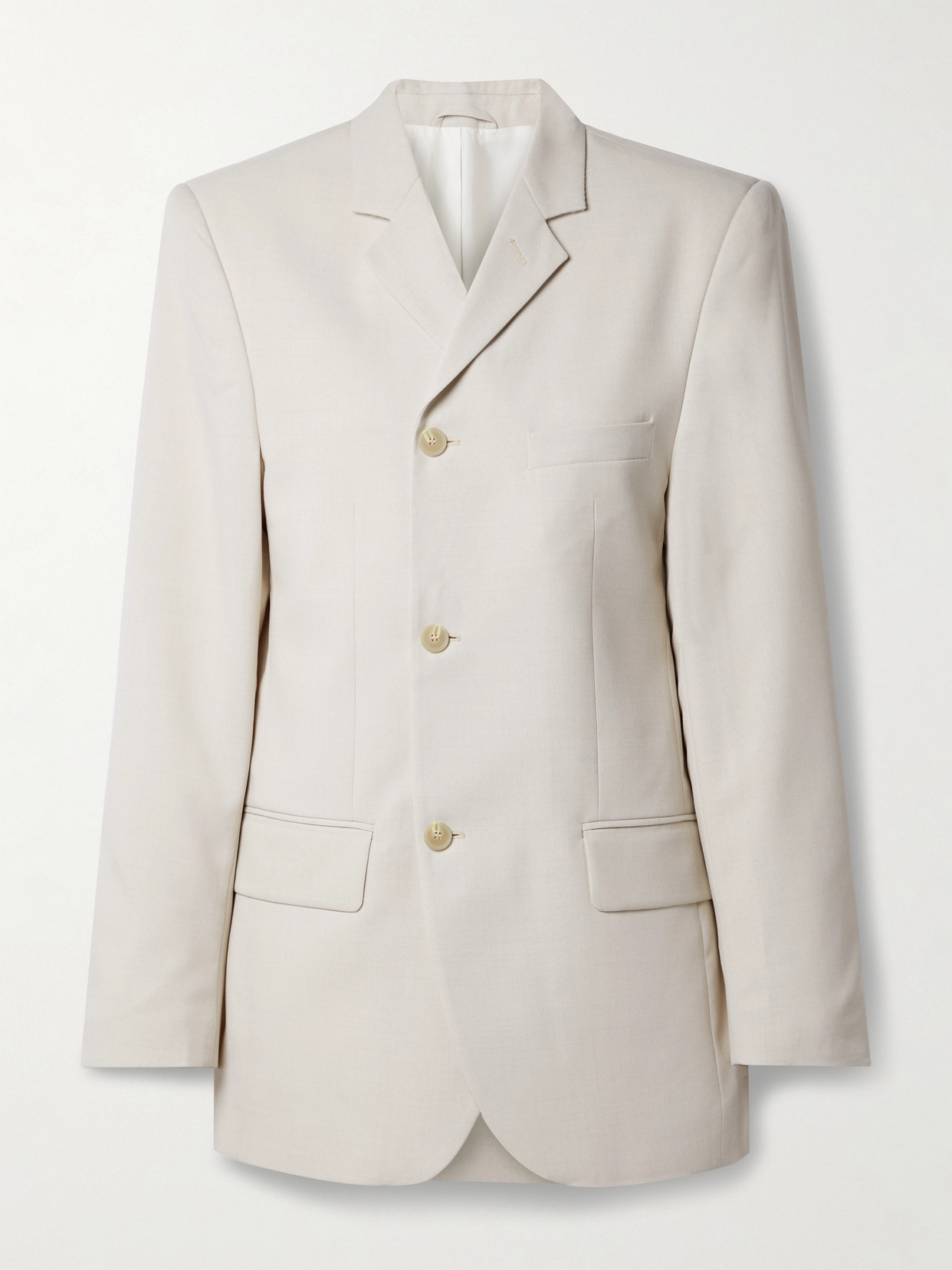 Bettter + Net Sustain Wool-blend Cady Blazer In Neutrals