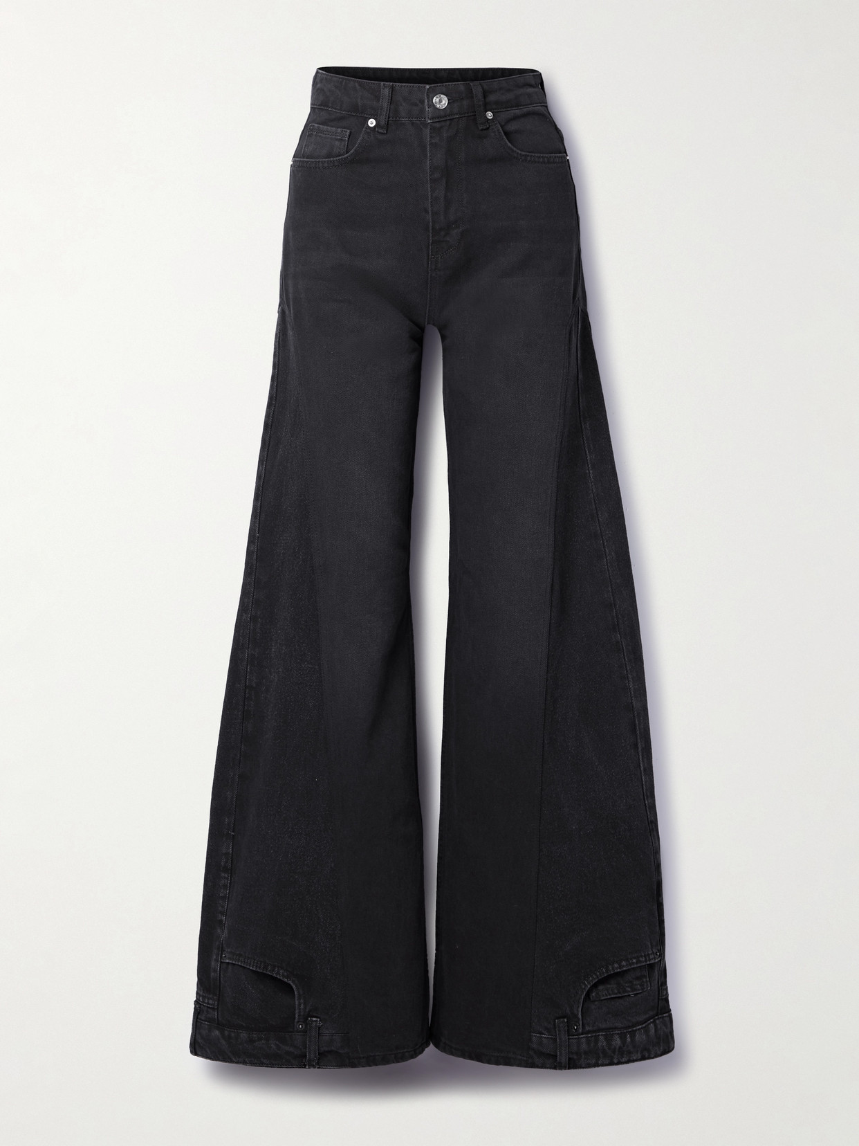 Bettter + Net Sustain High-rise Wide-leg Jeans In Black