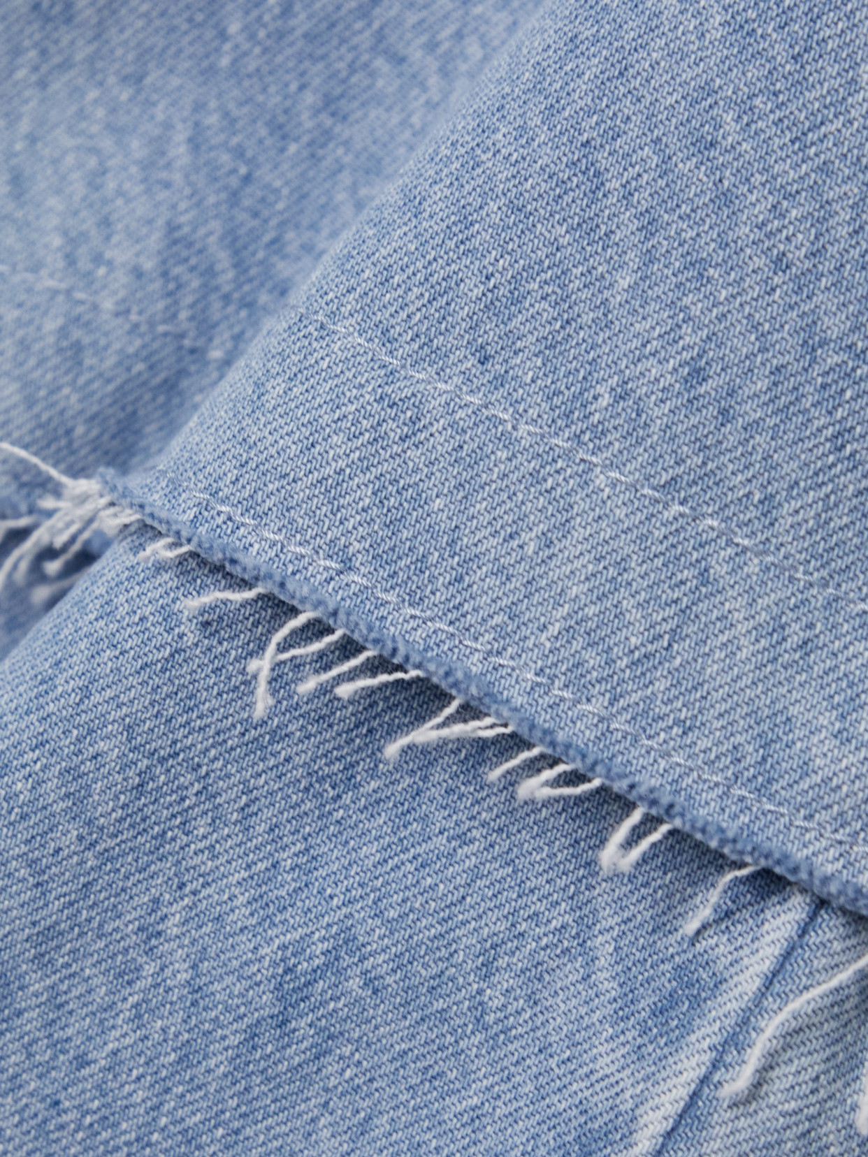 + Net Sustain Convertible Frayed Denim Maxi