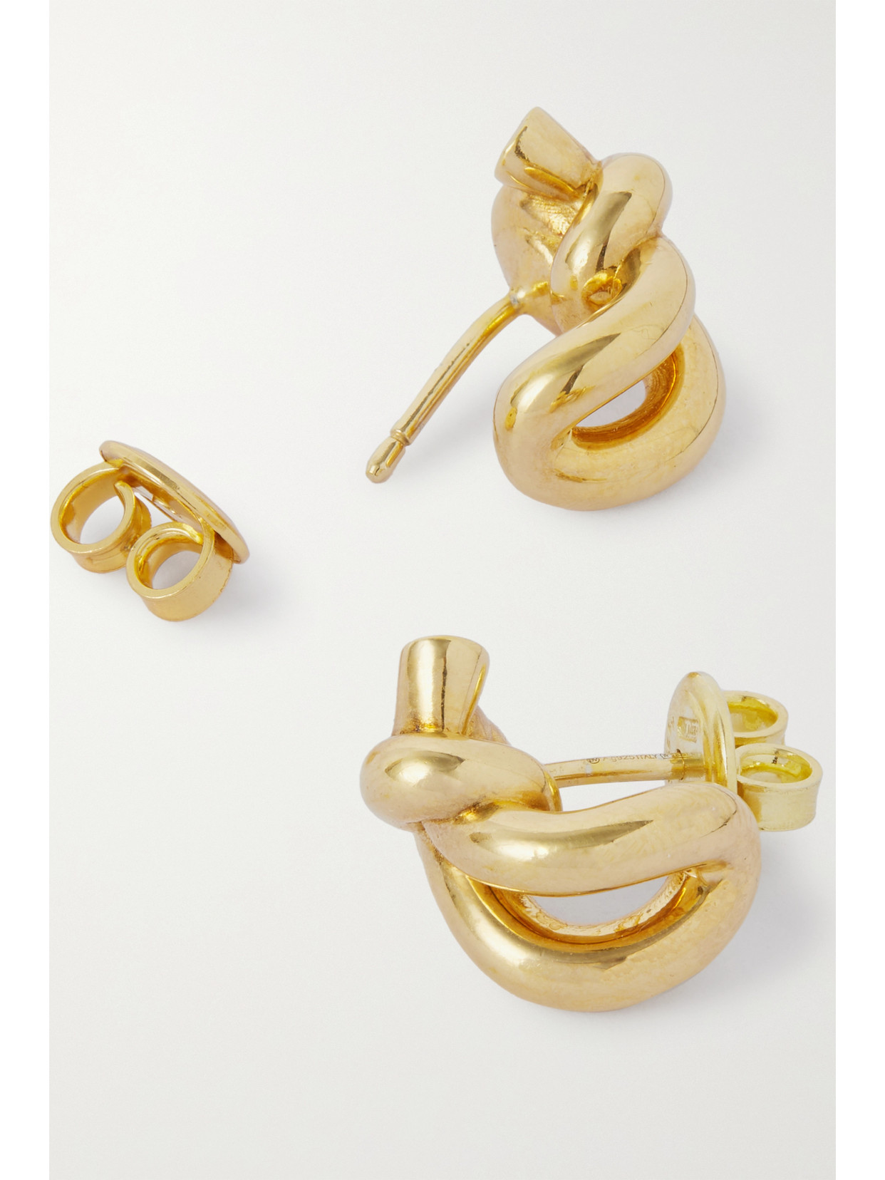 BOTTEGA VENETA GOLD-PLATED EARRINGS