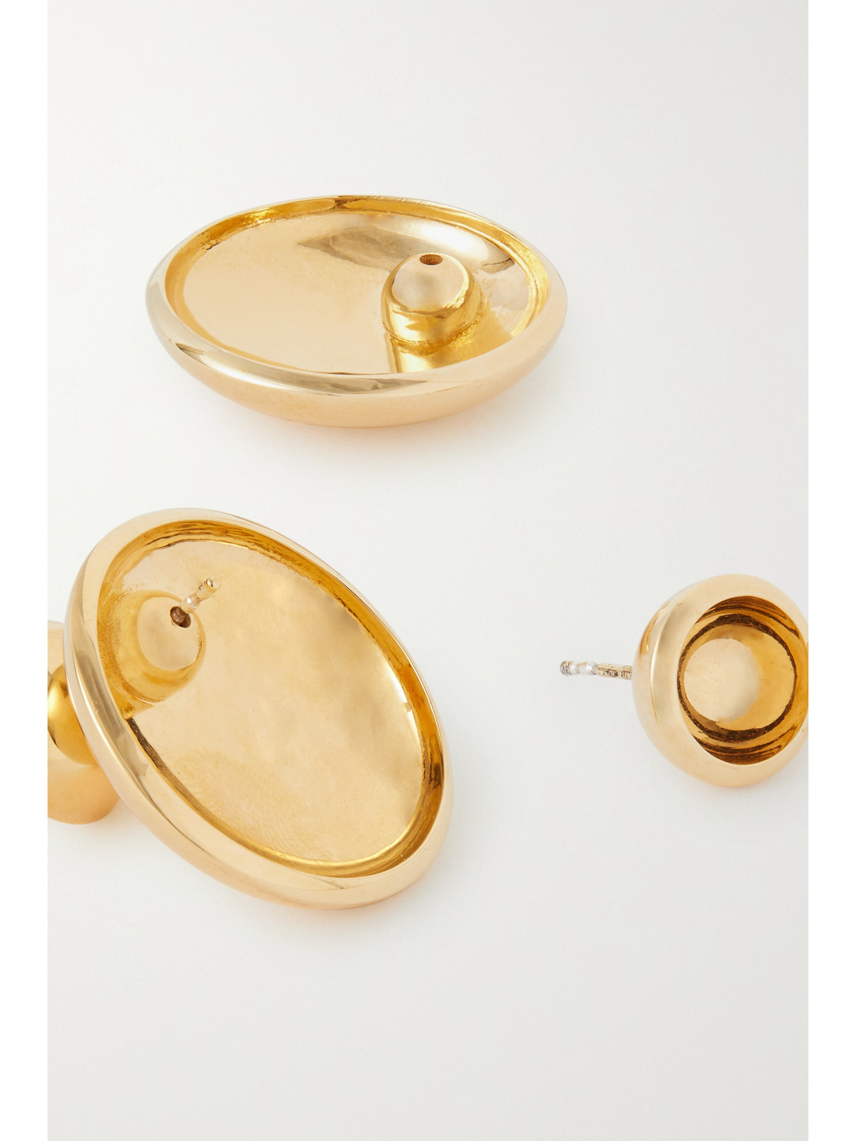 Shop Bottega Veneta Gold-plated Earrings