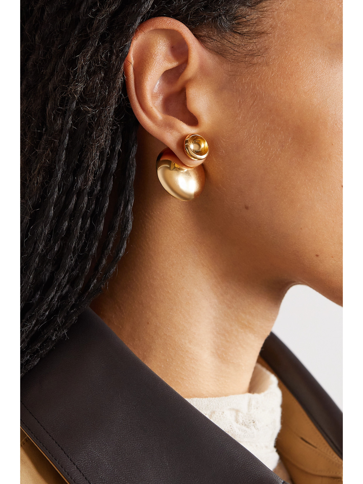 Shop Bottega Veneta Gold-plated Earrings