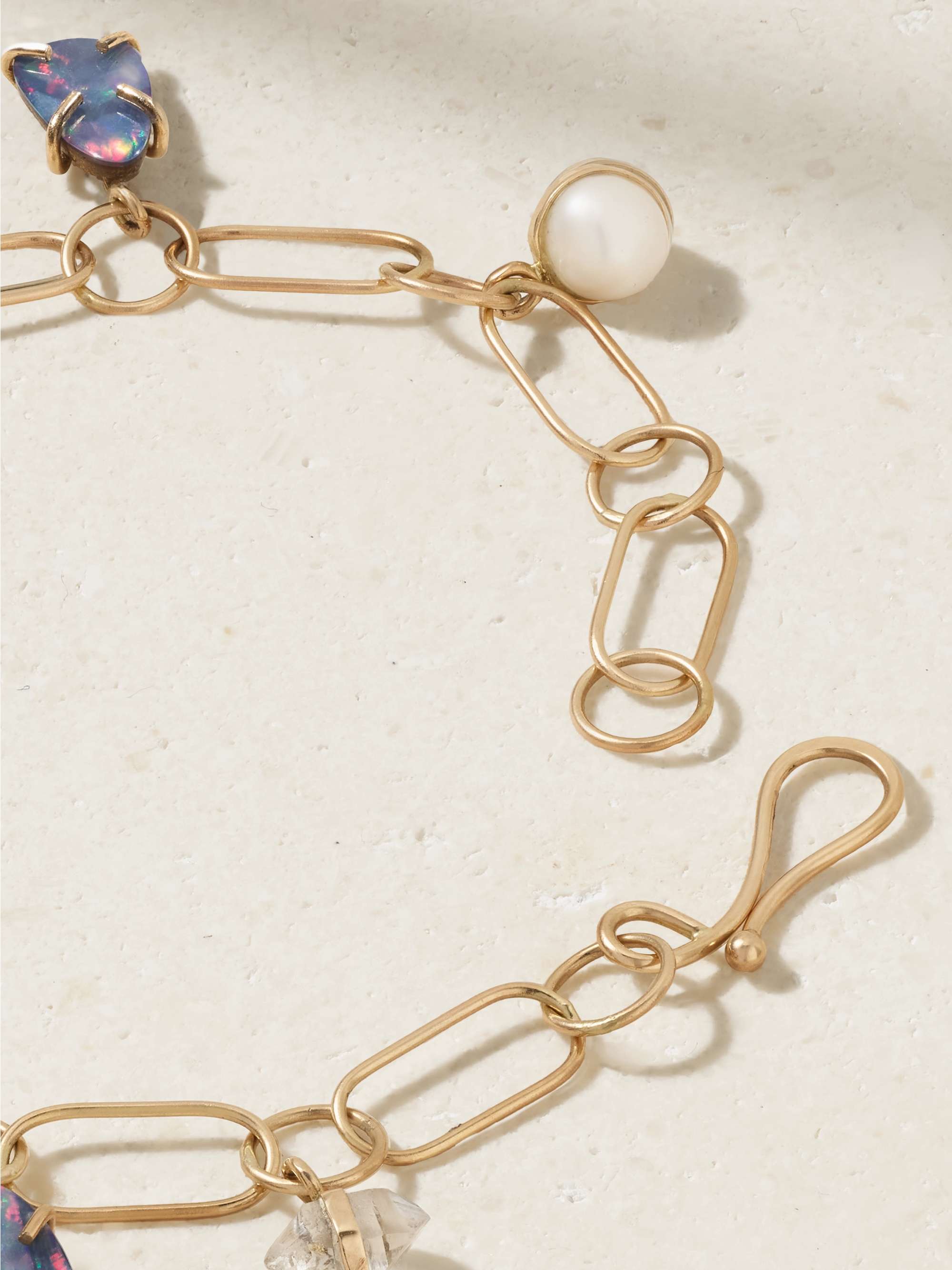 MELISSA JOY MANNING 14-karat recycled gold multi-stone bracelet