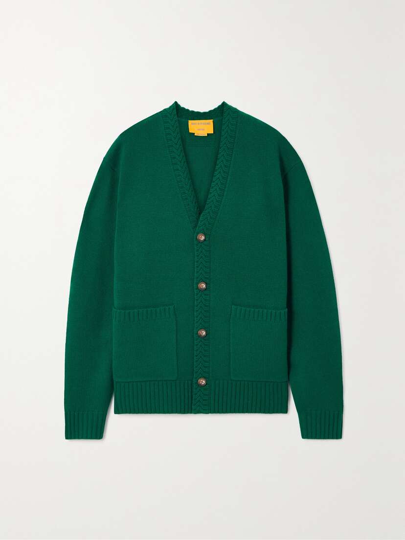 Guest In Residence Ribbed Cashmere Cardigan - x large