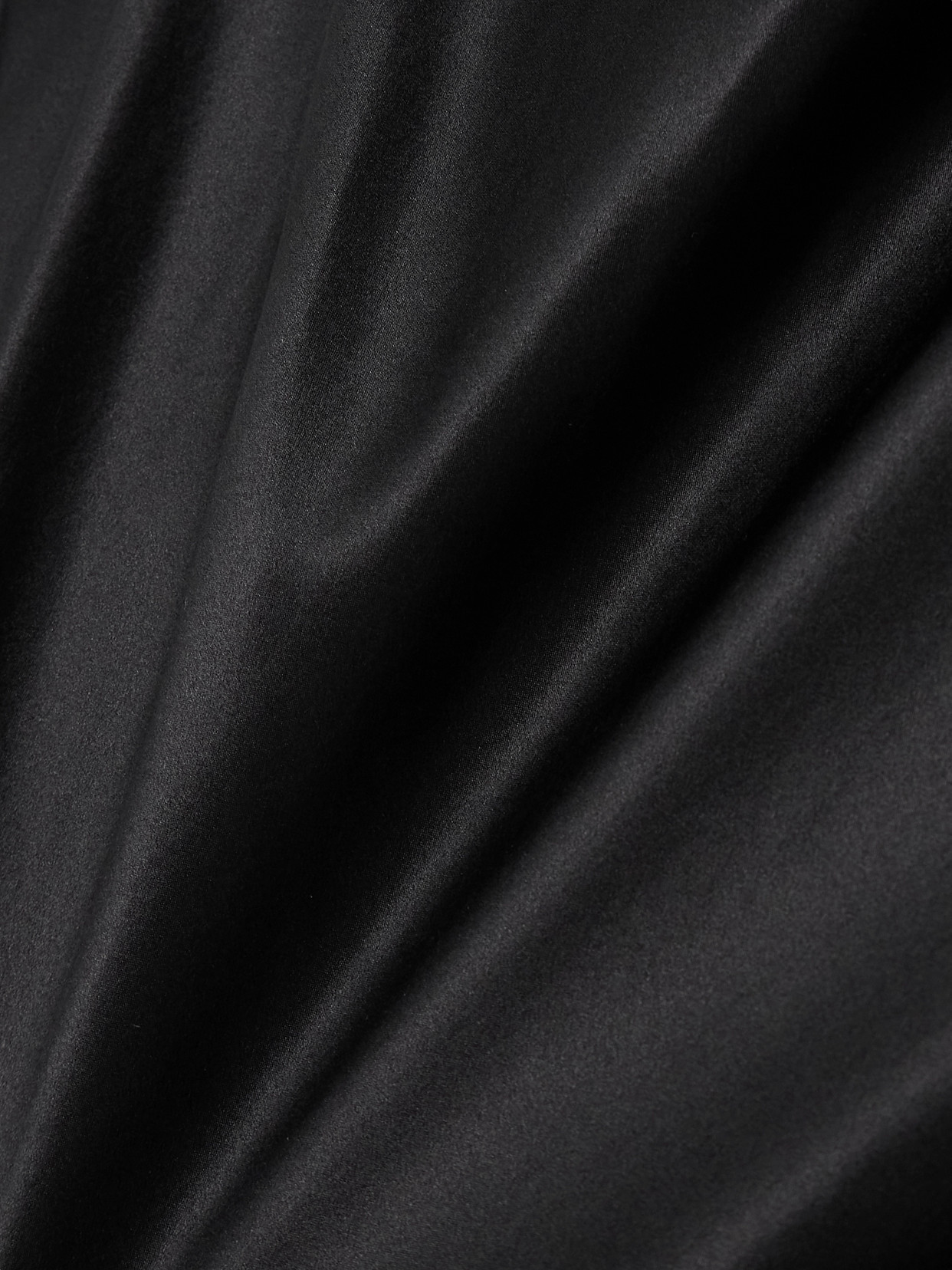 Michael Lo Sordo Charlie Crystal-embellished Silk-satin Gown In Black