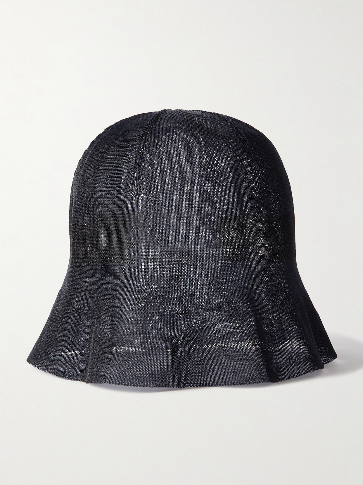 The Row Indo Striped Mesh Bucket Hat In Blue