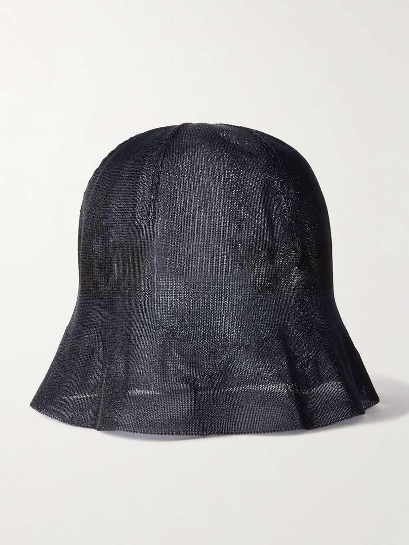 The Row Indo Striped Mesh Bucket Hat